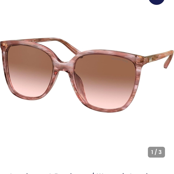 Michael Kors Women's Sunglasses gradient MK2137U 317513 57 Anaheim Tan Blush - Picture 4 of 14